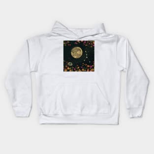 Cancer Flower Moon Night Sky Kids Hoodie